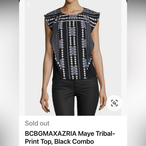 BCBGMaxAzria Tops - BCBGMAXAZRIA Maye Tribal Pattern Top size XS